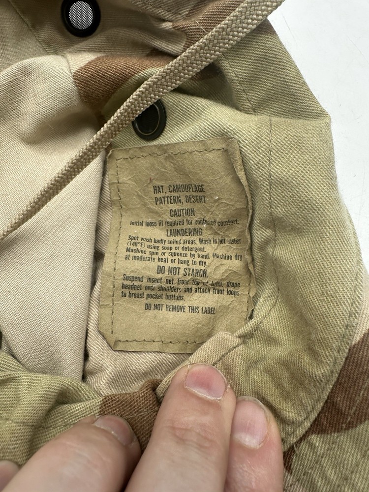 USA USGI - Boonie Hat DCU Desert Combat Uniform Medium E-5 E5 Sergeant
