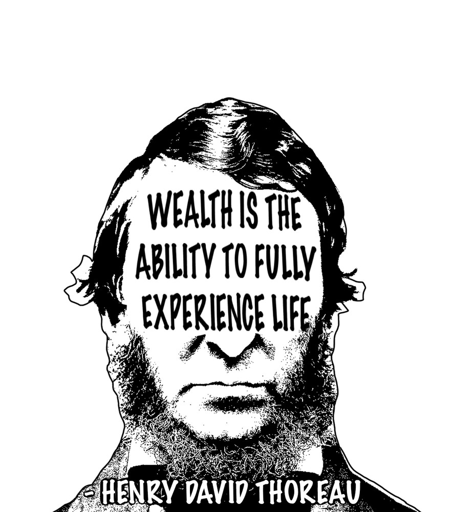 Henry David Thoreau Quote Stickers