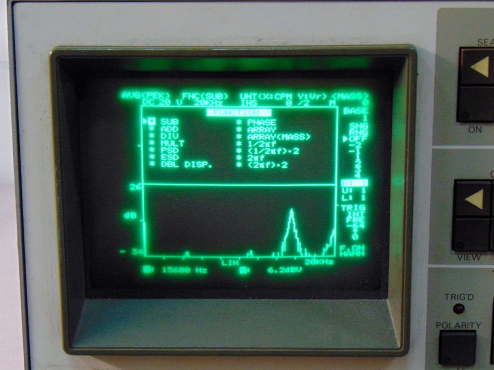 ONO SOKKI CF-300 PORTABLE FFT ANALYZER