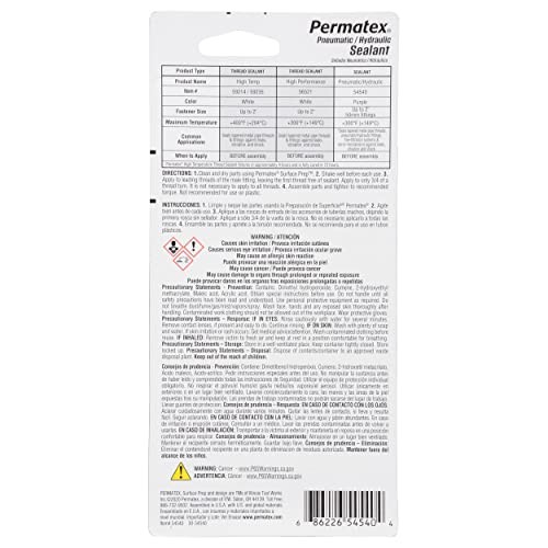 54540 Pneumatic and Hydraulic Sealant - 1.22 oz. 1.22 Ounce