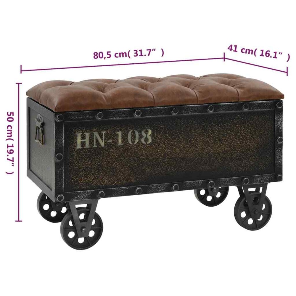Storage Bench Brown vidaXL