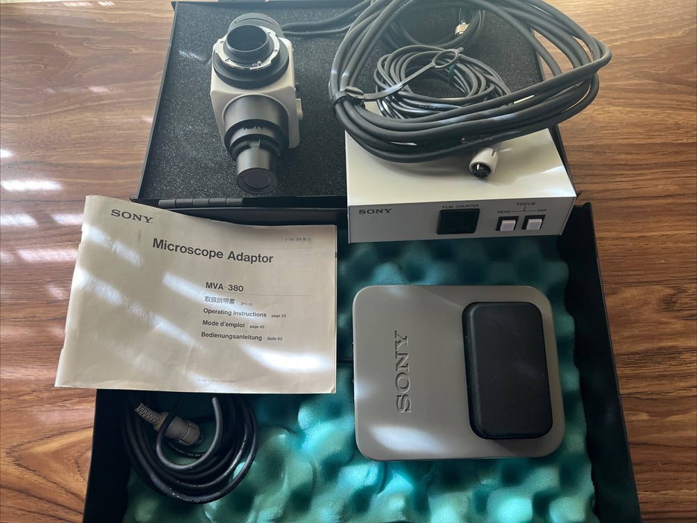 SONY MICROSCOPE ADAPTER MVA-380 With Case And Accessories