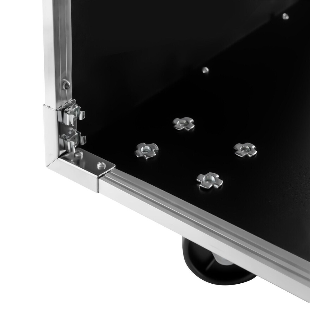 16U Open Frame Server Cabinet Rolling Network Rack Audio Studio Video Enclosure