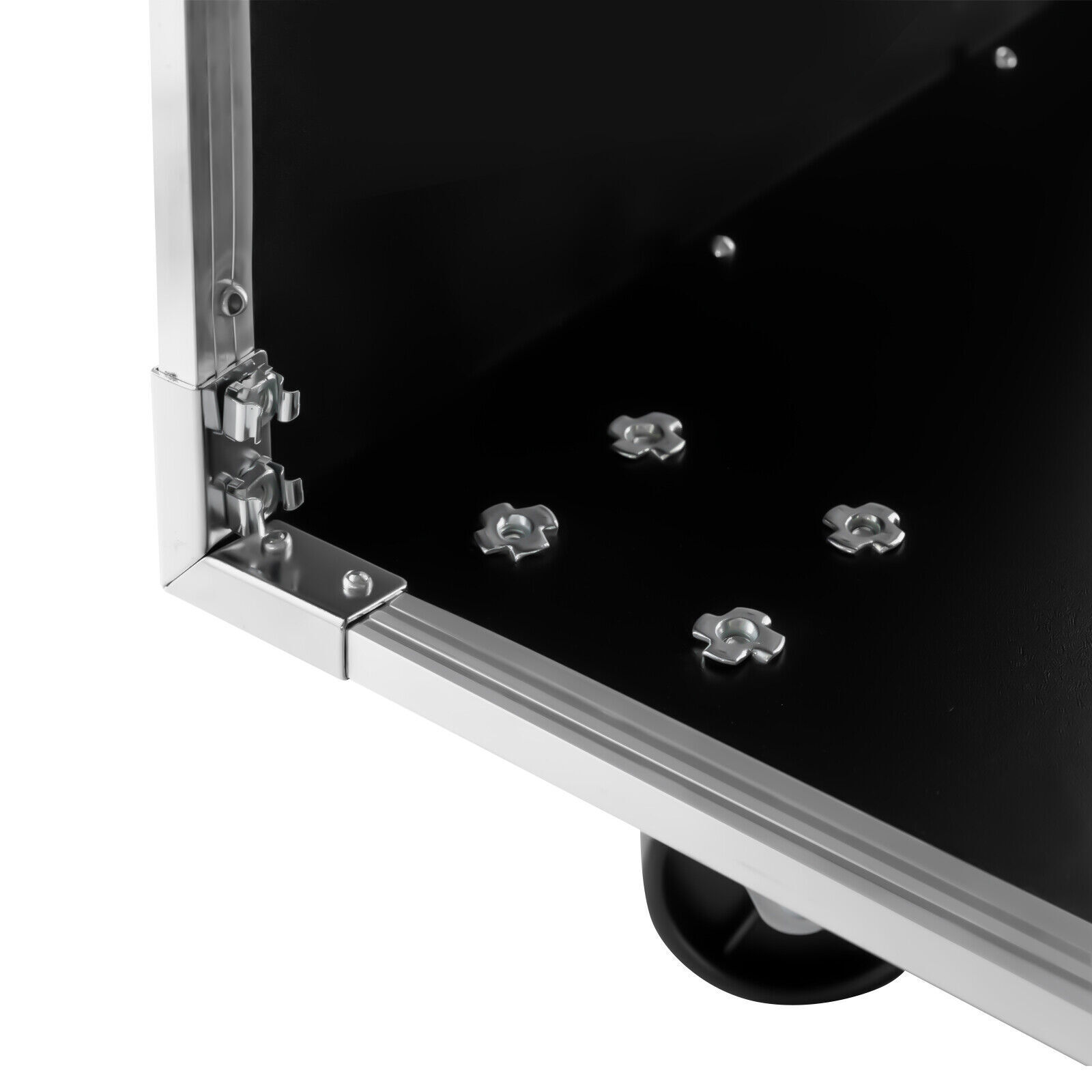 16U Server Rack Open Frame Rolling Network Data Rack 19 inch w/ Casters 4 Post!