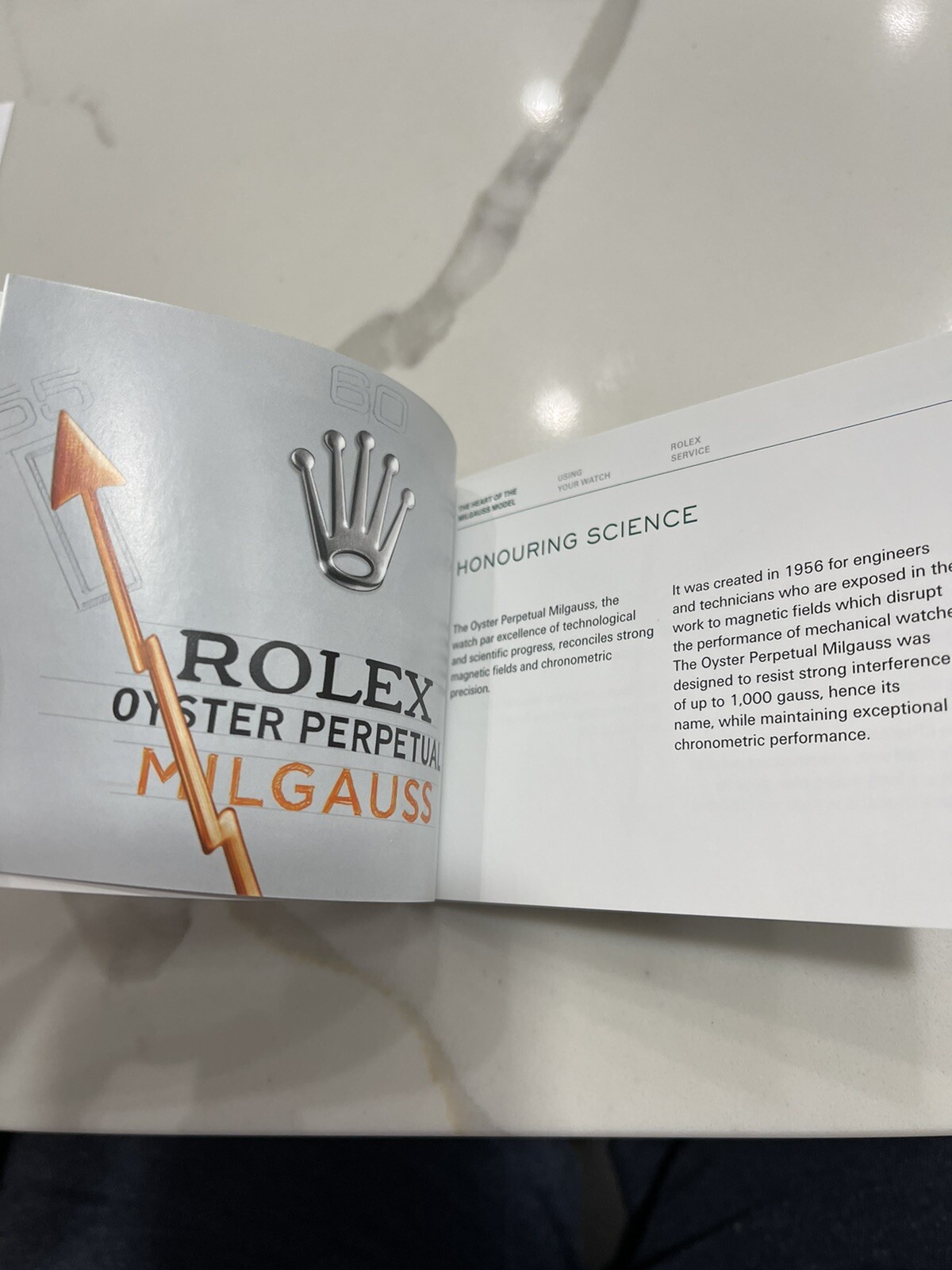 Authentic New Style Rolex MILGAUSS Booklet Manual Set 116400gv 116400 English