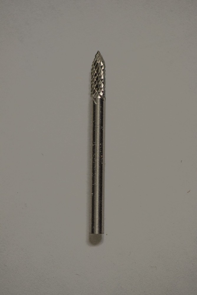 SG43D Tree Shape SOLID Carbide Burr Bur Cutting Tool Die Grinder Bit 1/8"