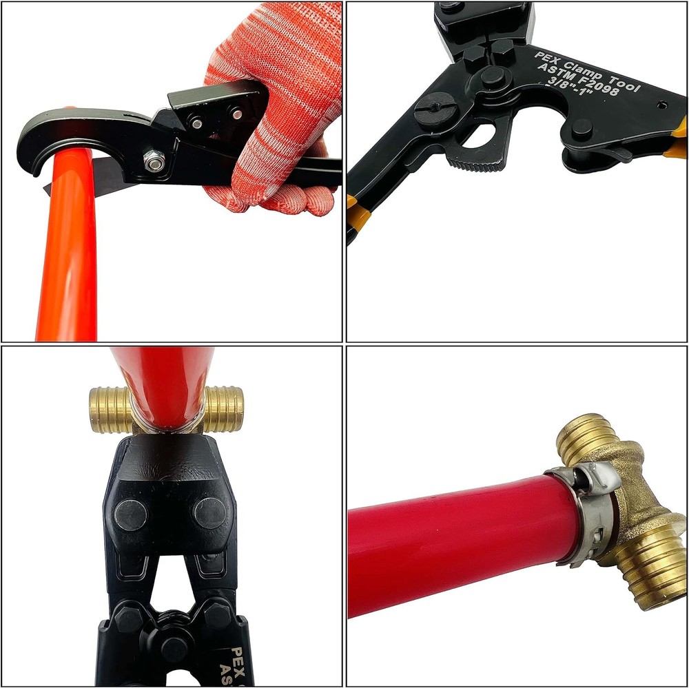 PEX Pipe Clamp Crimping Tool with Cutter