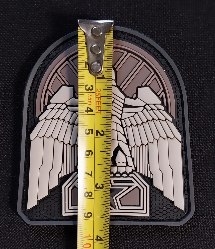 INDUSTRIAL EAGE 3D PVC Rubber Hook Backing Bag Uniform Morale Combat PATCH ~ MSM