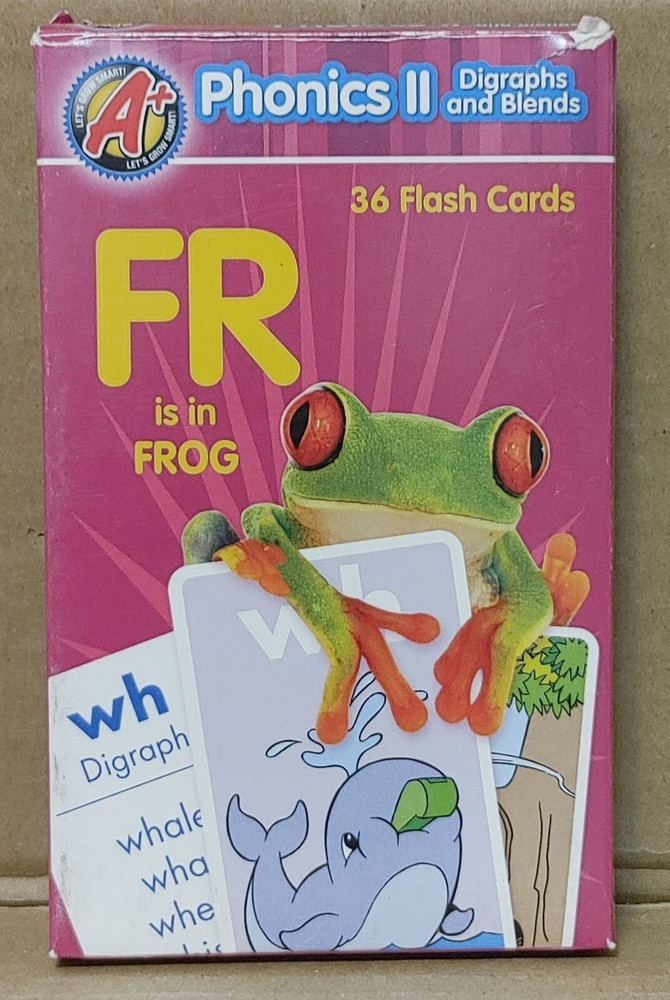Phonics II Diagraphs & Blends Flash Cards