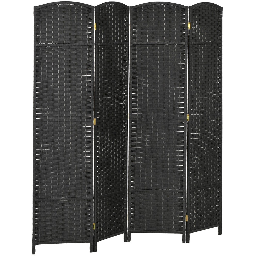 4-Panel Room Divider 5.6ft Tall Folding Privacy Partition Screen for Home Office