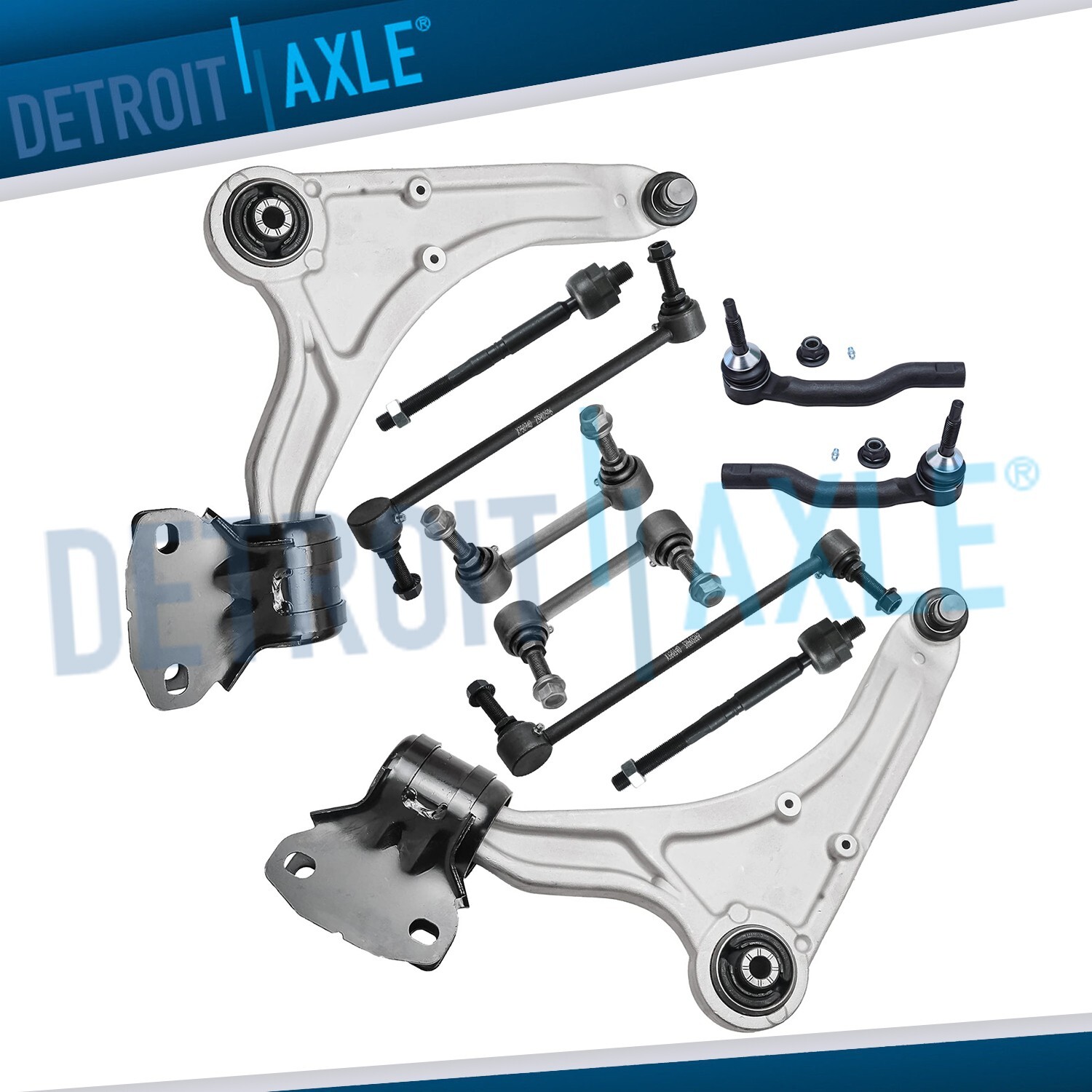 Front Lower Control Arms Tie Rods Sway Bars 2013 - 2020 Ford Fusion Lincoln MKZ