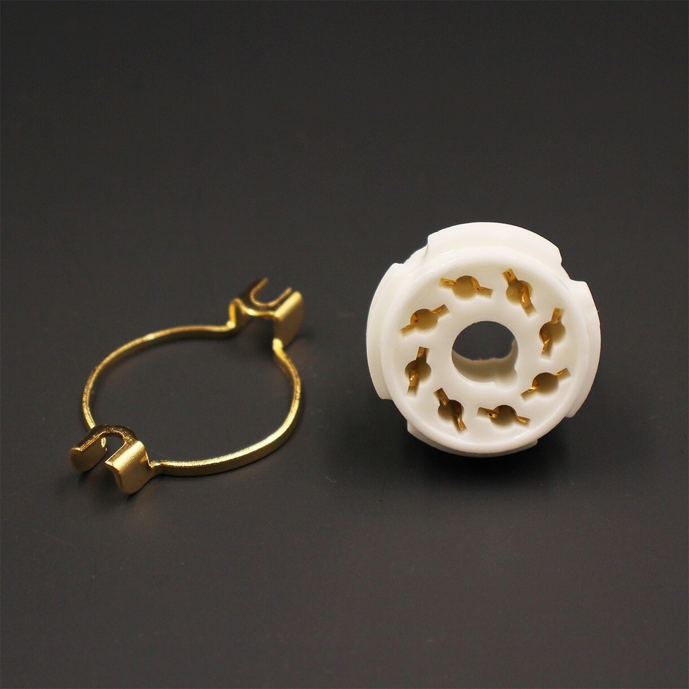 4pcs Octal socket, 8pin golden tube socket