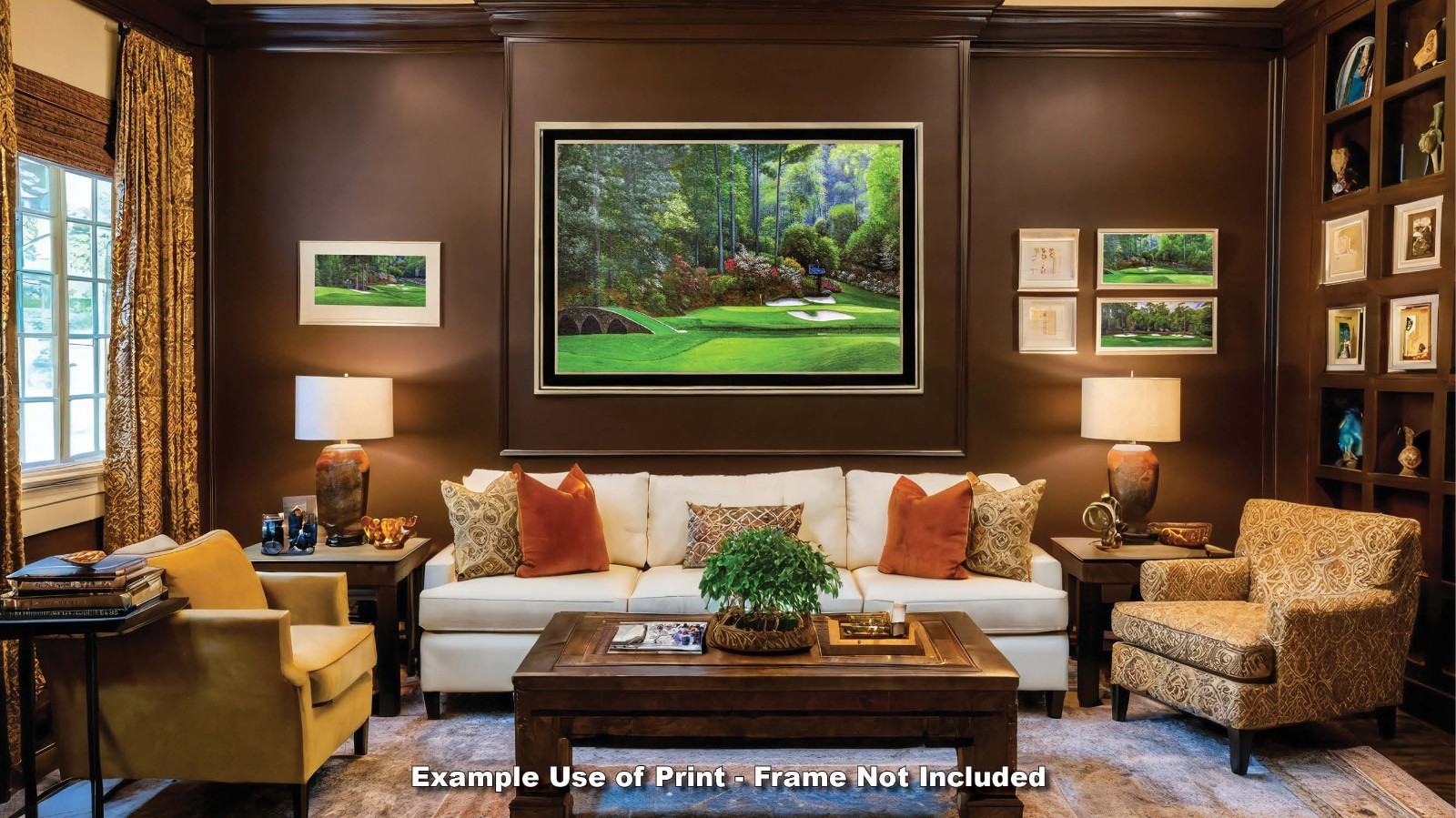 Augusta National Golf Hole 12 Golden Bell Masters Amen Corner PGA Art Print Ri4