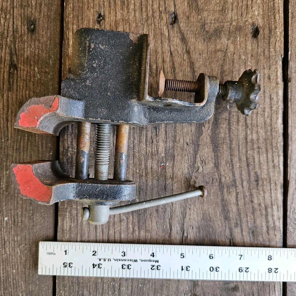 Vintage 3" Clamp On Table Vise
