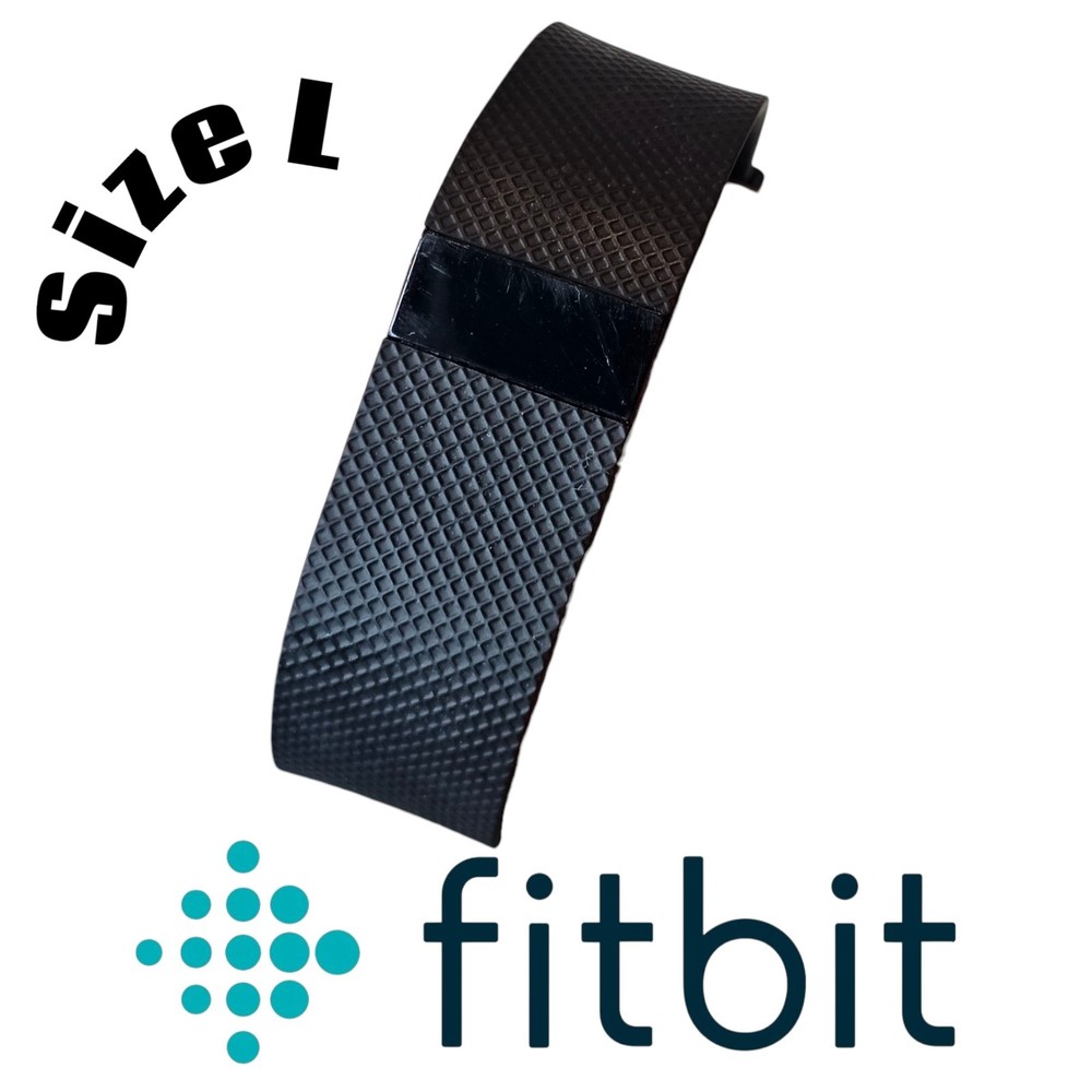 Fitbit Charge HR Wireless Activity Wristband - Size Large - Black UNTESTED