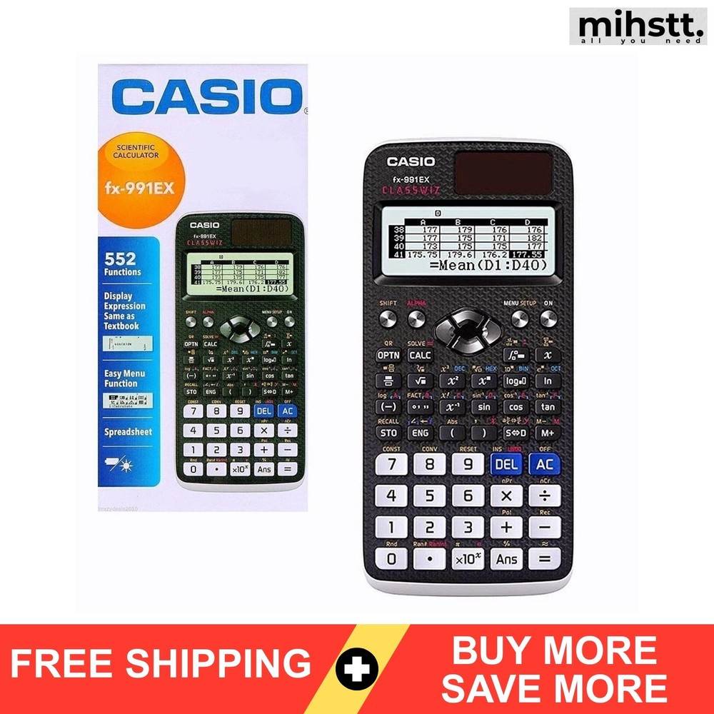 Casio Fx-991ex Classwiz Advanced Engineering Scientific Calculator-552 Function