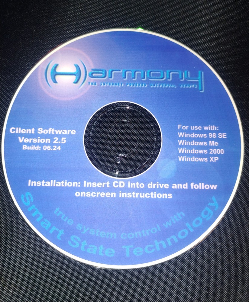 Harmony Client Softweare installation 2.5 For Windows98SE,ME,XP,2000