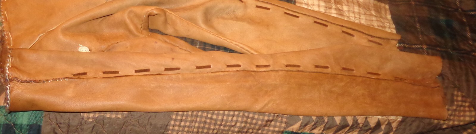 Vintage Handmade Buckskin Leather Suede Native American Pants Mens? or Womens?
