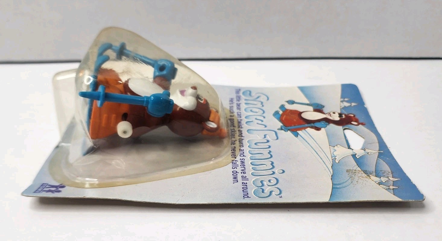 Vtg. 1981 Tomy Snow Funnies - Skiing Funny Bear Wind Up Toy - NIP [Read Desc.]