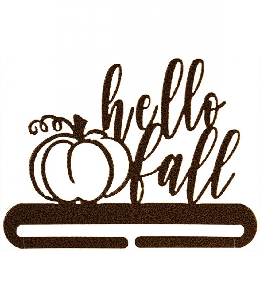 Classic Motifs 6 Inch Hello Fall Split Bottom Copper Vein Craft Holder