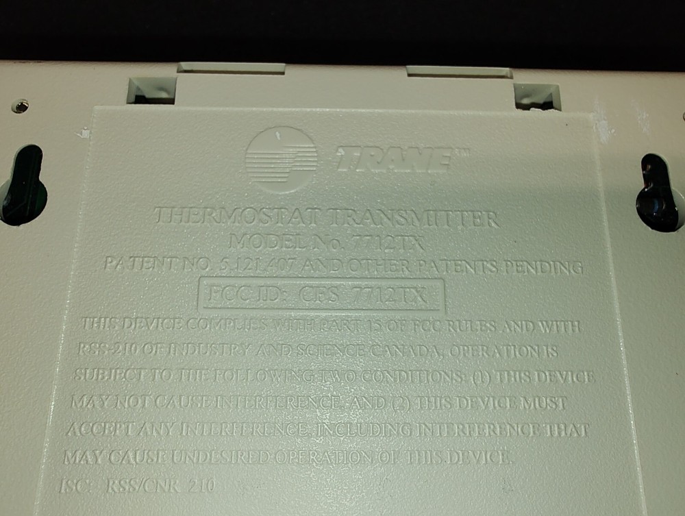 Trane 7712TX Thermostat
