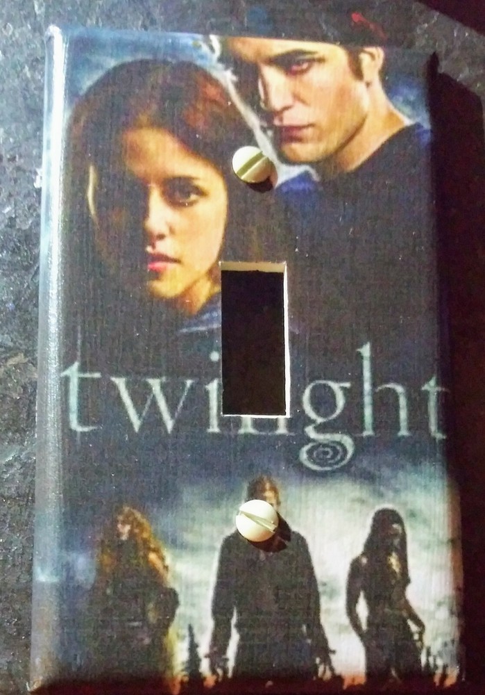 Custom Handmade Twilight -  Single Toggle Light Cover - Many Designs Available