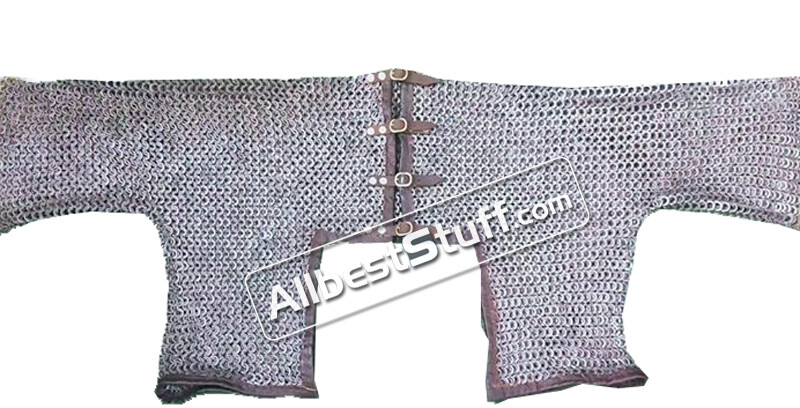 Half body Chainmail 18 gauge 9 mm Flat Ring Dome Riveted alt Solid Ring L Size