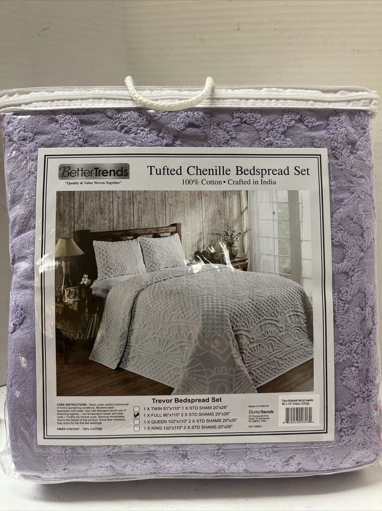 Better Trend Trevor Bedspread Set 1xFull 2x STD SHAMS