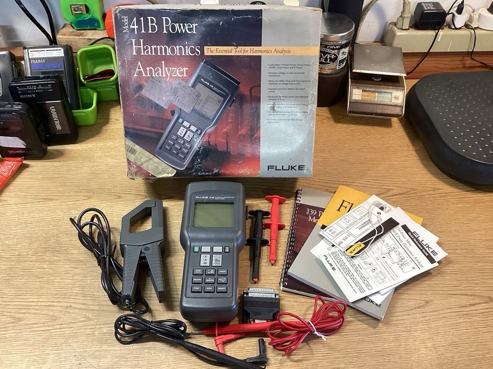 Fluke 41B Portable Harmonics Analyzer for Power Quality Measurement Excellent