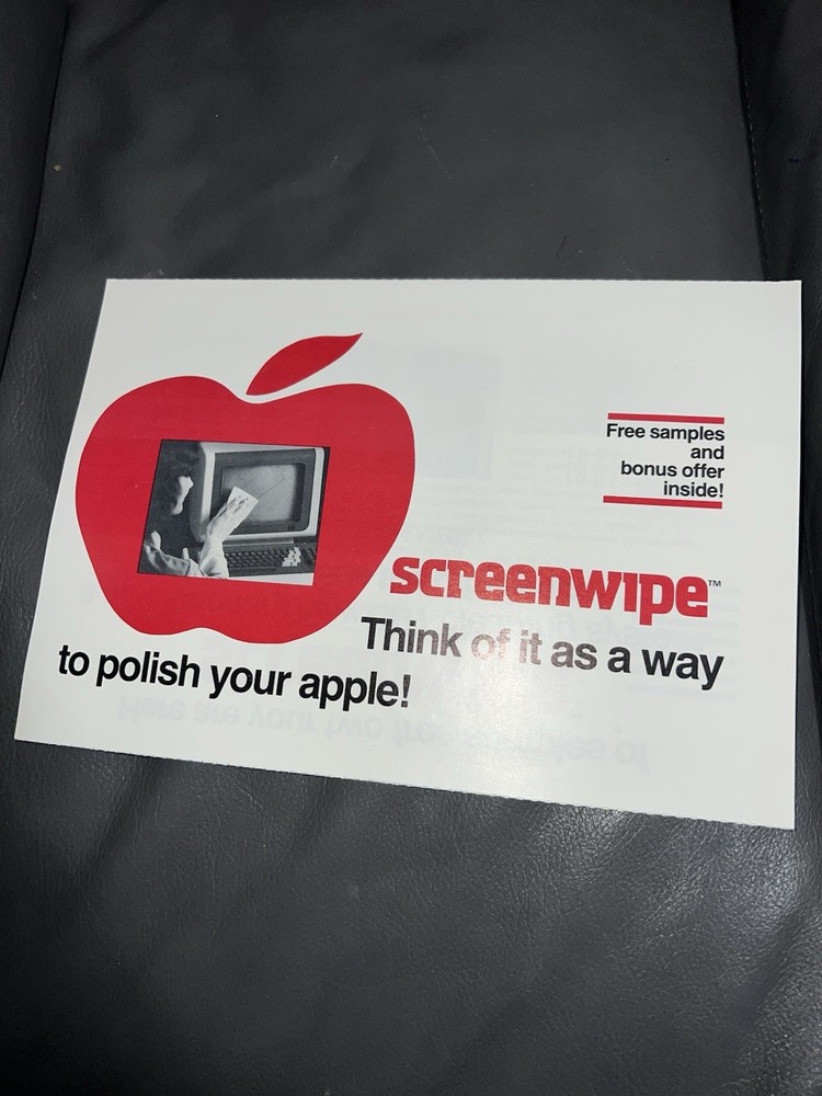 Screenwipe CRT Cleaning Accessory for Apple II computers