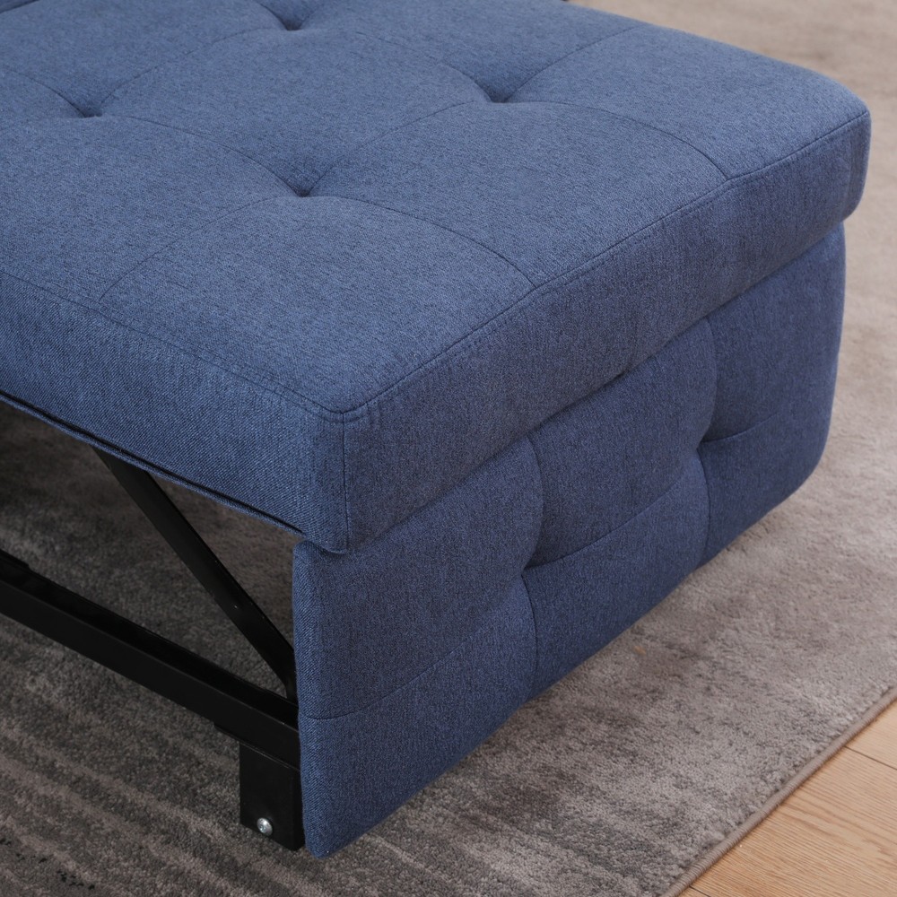 Convertible 3in1 Sleeper Sofa Bed Single Folding Pull Out Bed with USB Ports