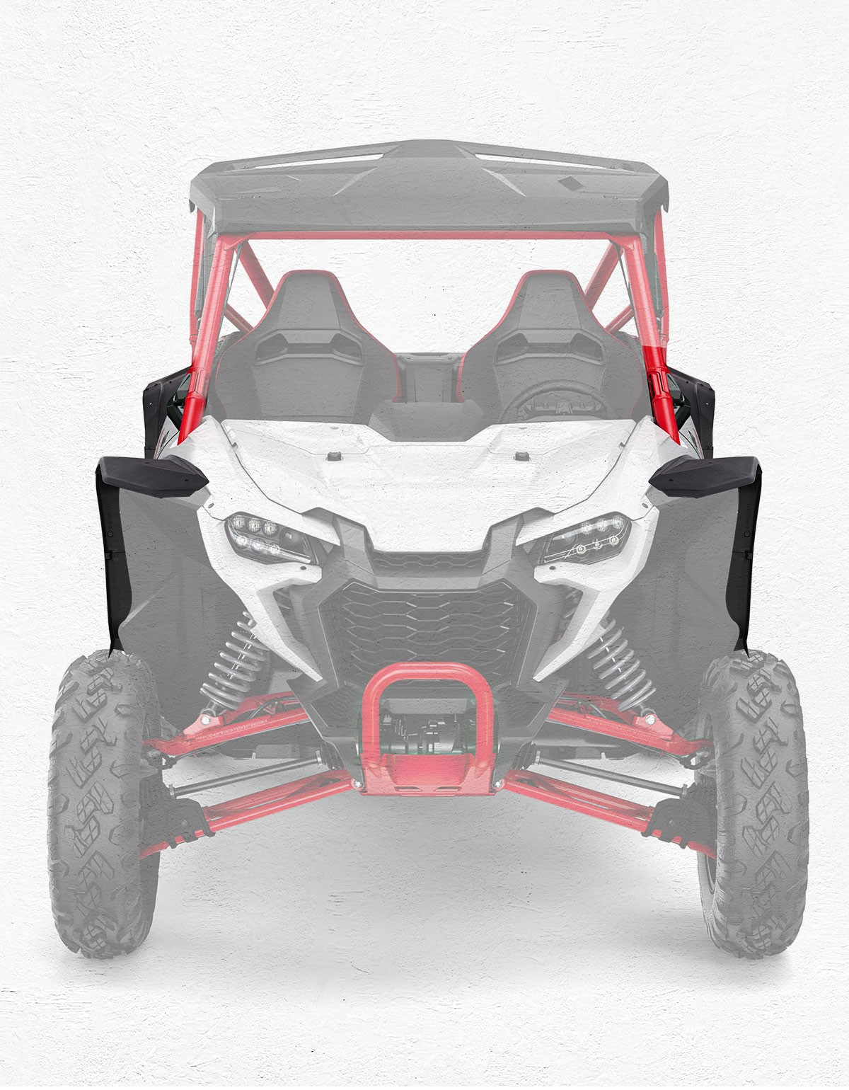 KEMIMOTO Front & Rear Extended XXL Wider Fender Flares for Honda Talon 1000X