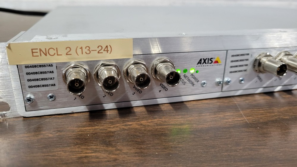 Axis 291 1U Server Rack High-Density Video Encoder Rack w/3 243Q 4 Ch blades