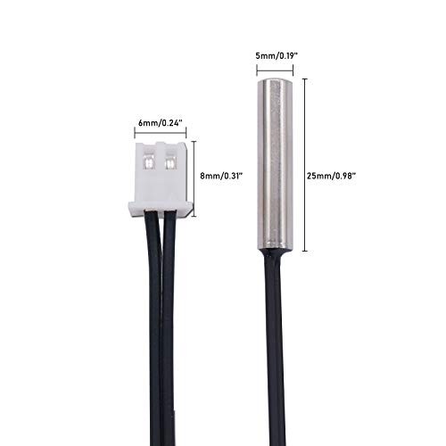 🌡️ 3M NTC Thermistor Temperature Sensor Probe for Refrigerator & AC 🧊