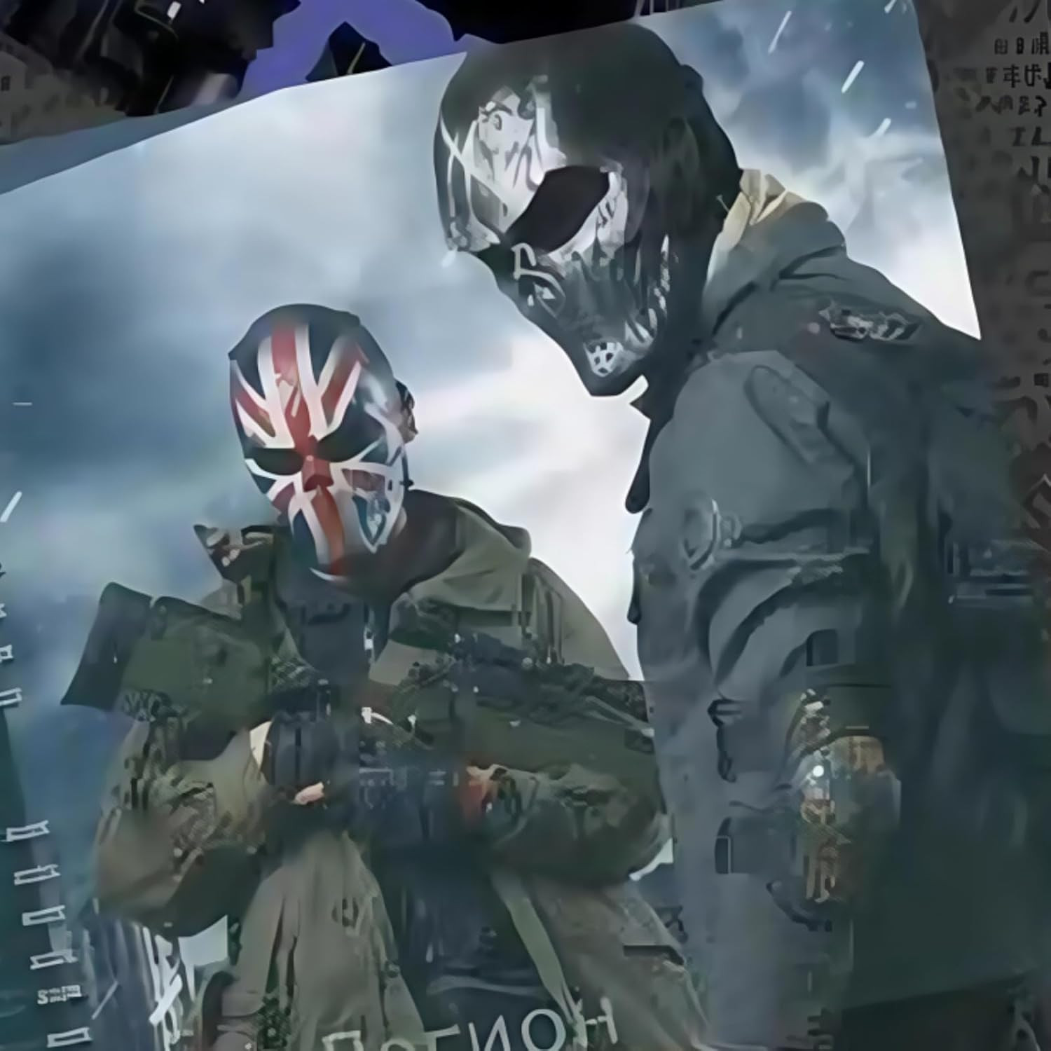 Airsoft Mask Full Face - Scary Skull Halloween Ghost Mask - Tactical Mask Ske...