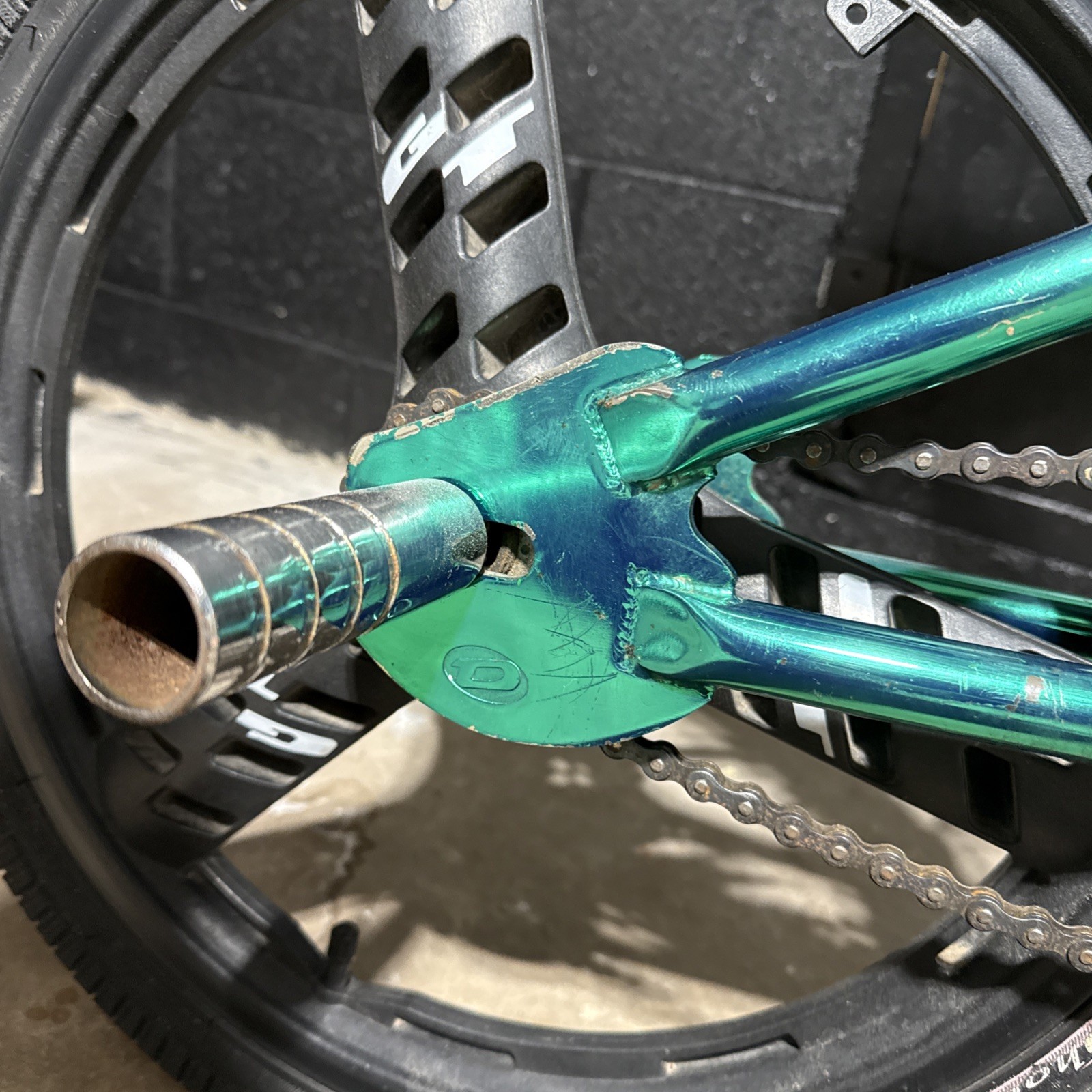 Dyno Air 2000 Gt Mags Freestyle Bike Metallic Green RARE Y2K Bmx Vintage