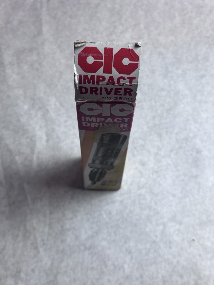CIC Impact Driver No 2500 Complete 13 Bits, Metal Case, Original Box & Insert