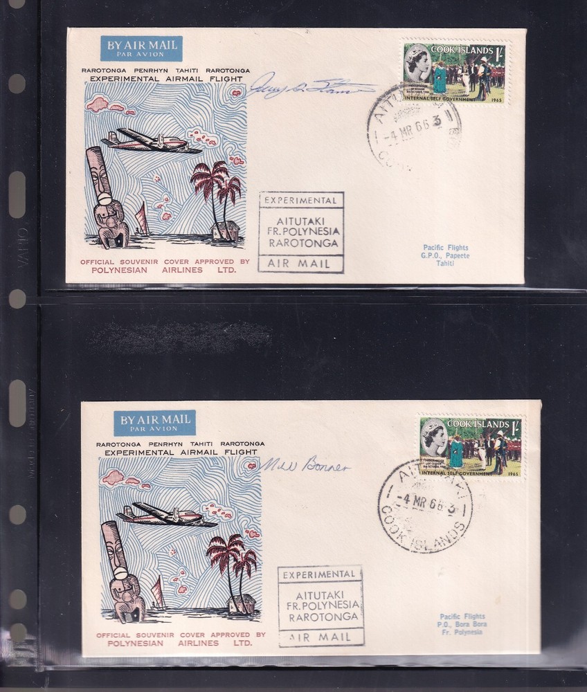 1966 EXPERIMENTAL FLIGHT COVERS 8 SIGNED