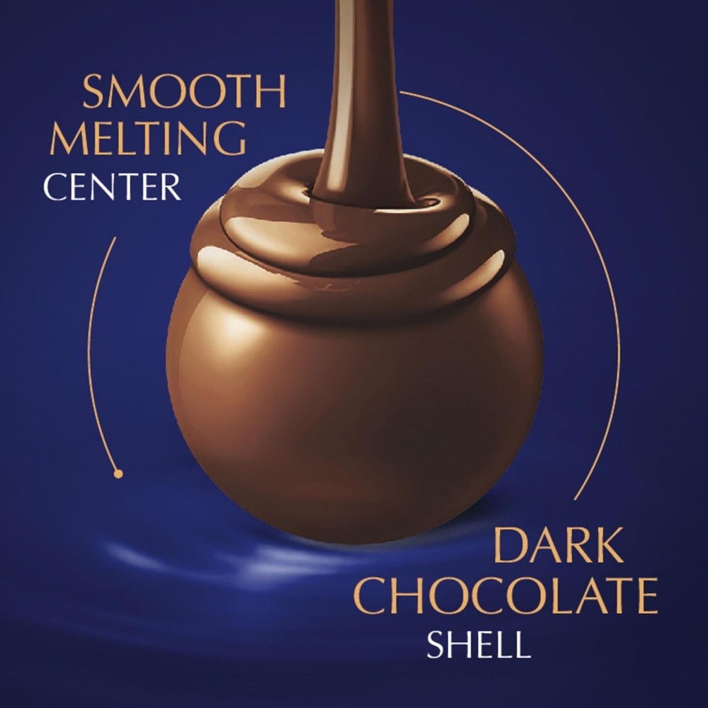 Lindt LINDOR Assorted Dark Chocolate Candy Truffles, Assorted Chocolate with