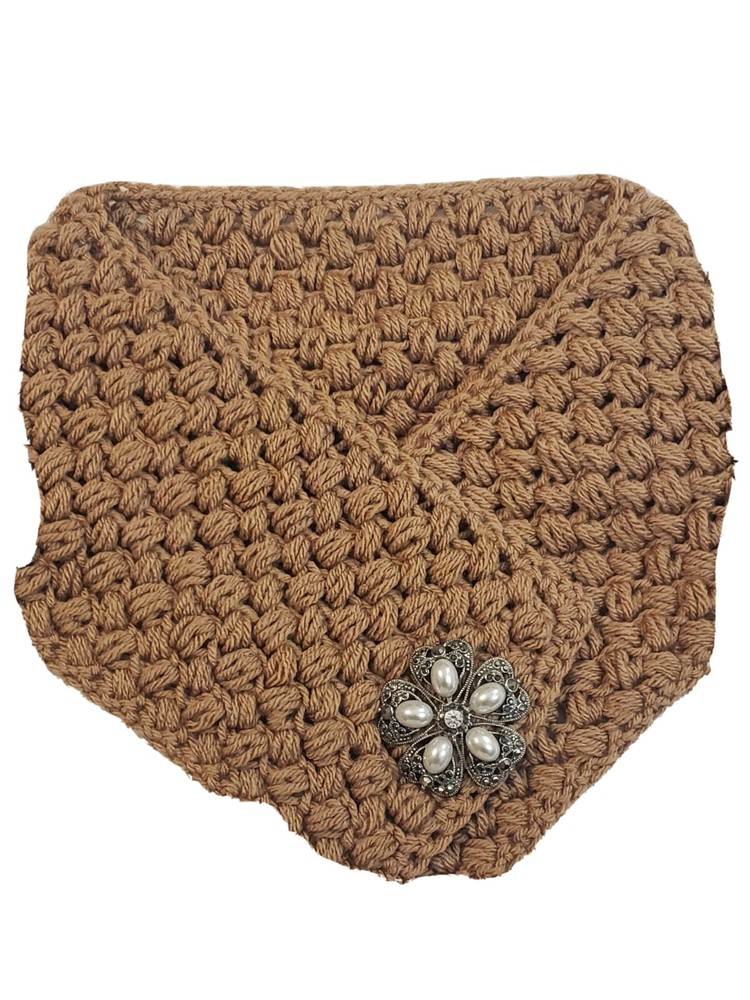 Hand crocheted  beige Neckwarmer