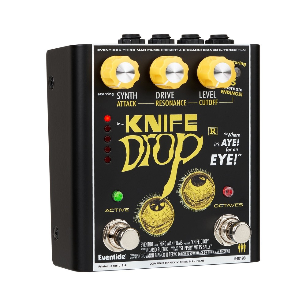 Eventide Knife Drop Sub-Octave Fuzz Analog Synth Pedal - Black