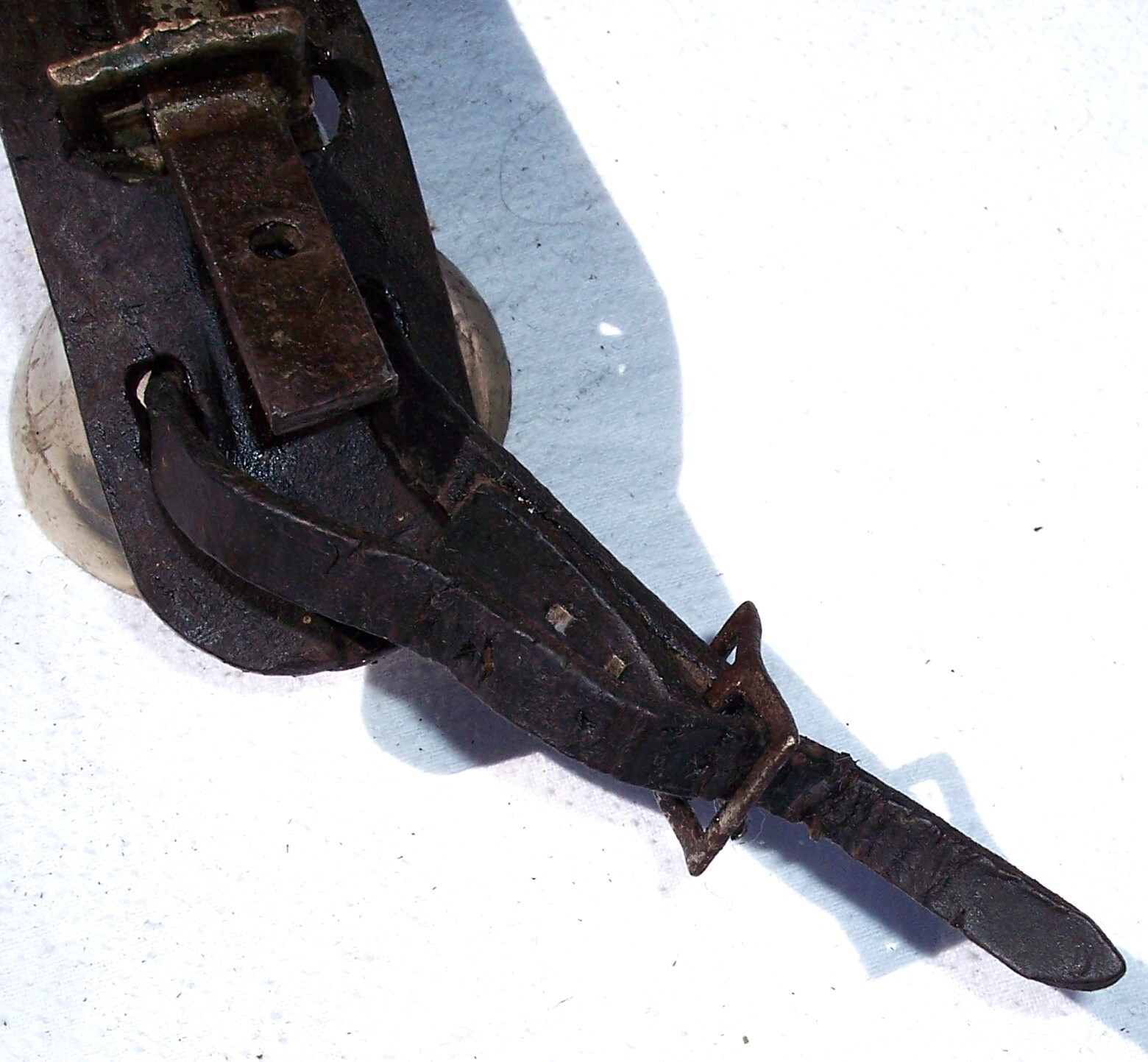 Antique Shaft Sleigh Three Bells Horse Driving Harness Carriage #7