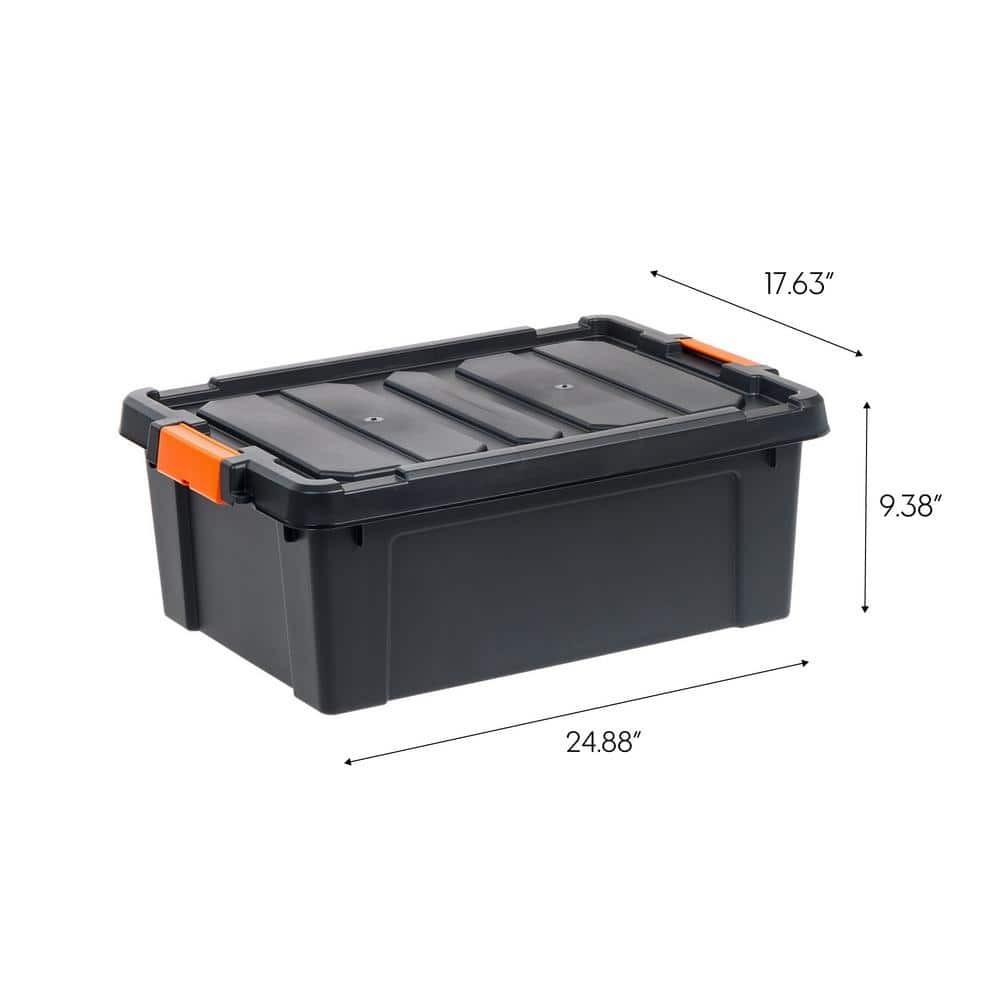 12 Gal. Heavy-Duty Stackable Storage Tote