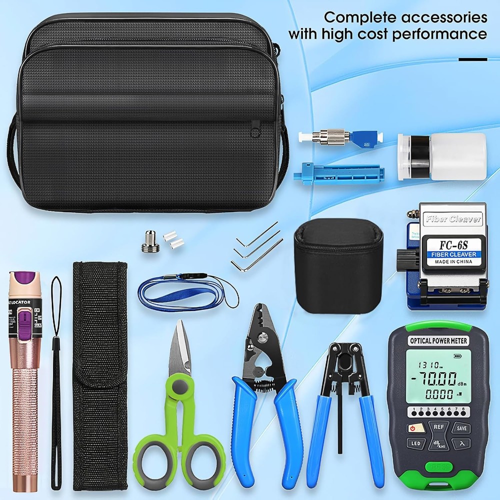 Fiber Optic Termination Tool Kit FTTH Cable Cold Welding Tool Set with 6S Optica