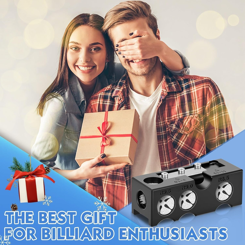 Billiards Pool Cue Tip Shaper, Pool Cue Tips Replacement Kit, Pool Cue Shaper, P