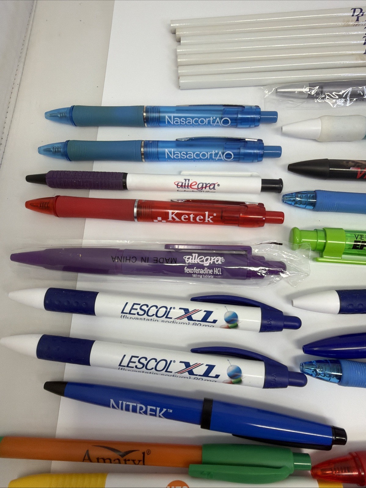 Pharmaceutical Drug Rep Advertising Pens Promo Pens Lot Of Over 50
