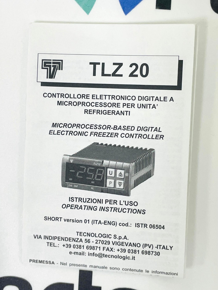 TECNOLOGIC TLZ20 FS--- Temperature Controller