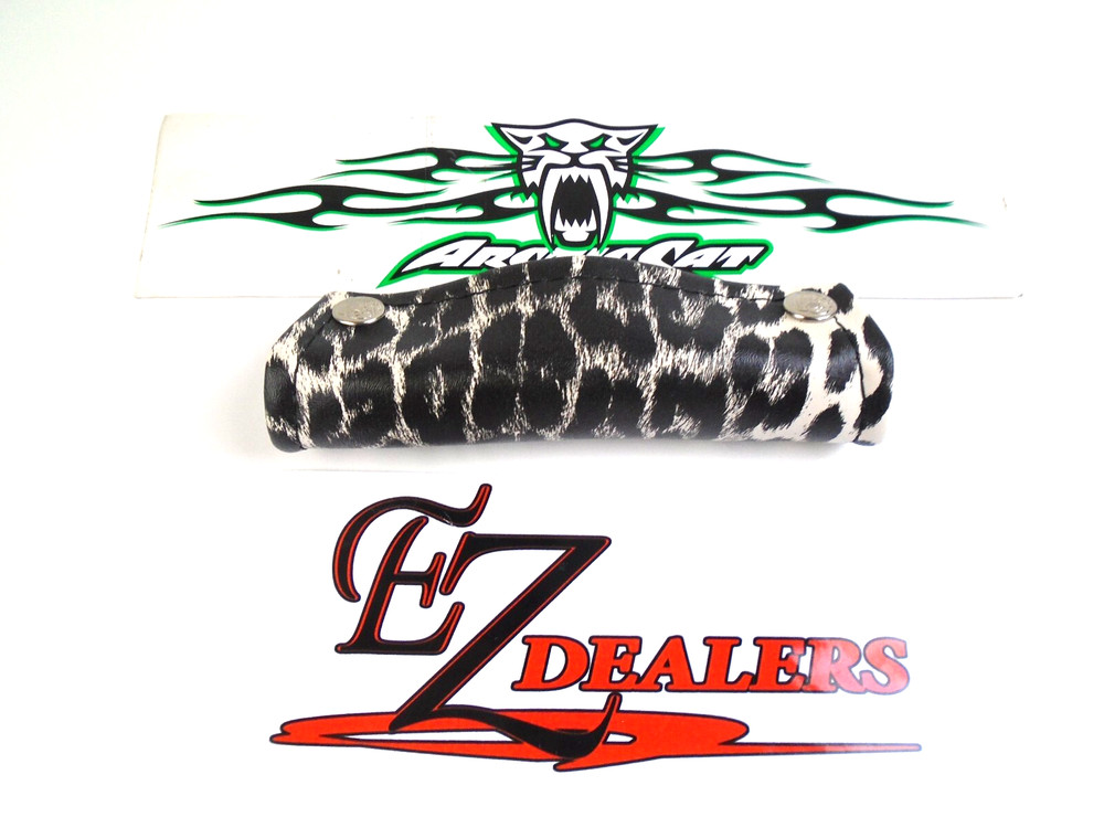 Kitty Cat Snowmobile Handle Bar Pad With The Original Embossing Leopard Pattern