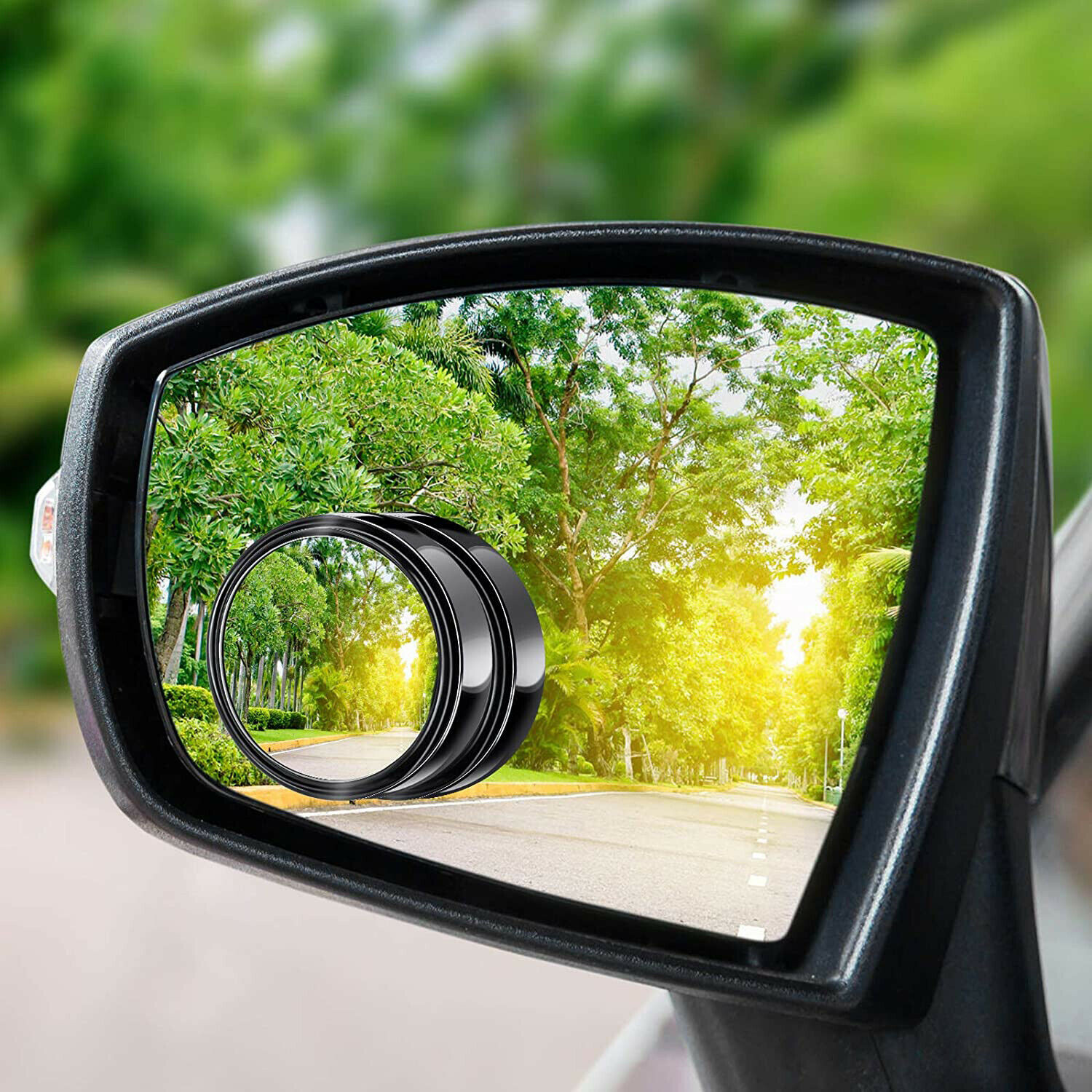 2PCS Blind Spot Mirrors Round HD Glass Convex 360° Side Rear View Mirror for Car