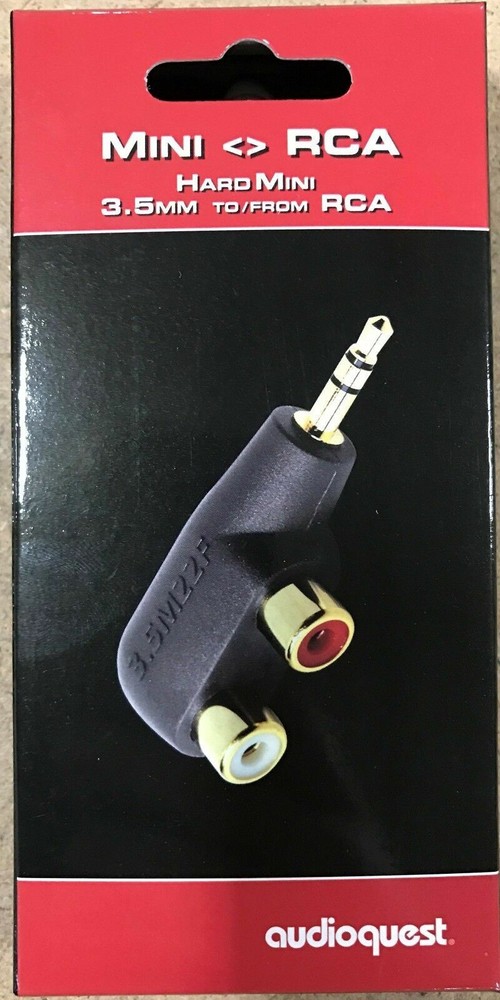 AudioQuest 3.5mm Mini Plug to 2 RCA Adapter